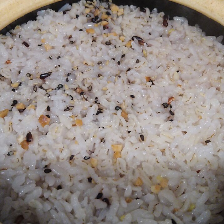 staubで★雑穀米の炊き方